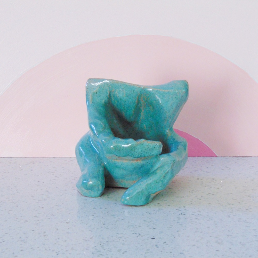 handmade woman sculpture